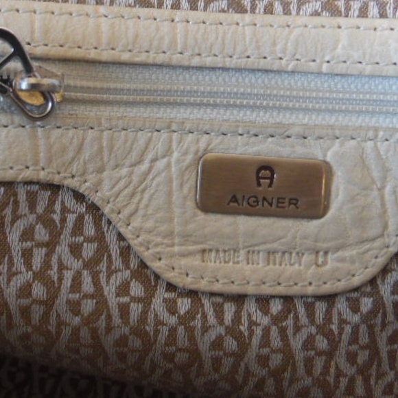 Etienne Aigner Distressed Satchel Shoulder Bag - Picture 8 of 8